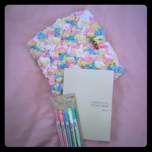 Handmade Crochet Pouch-Hobonichi Techo CousinA5